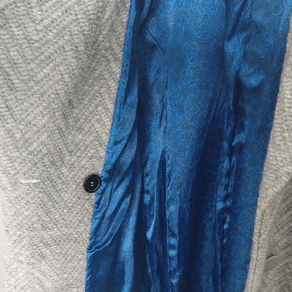 Nanette Lepore Gray Herringbone Trench Coat - Picture 9 of 10